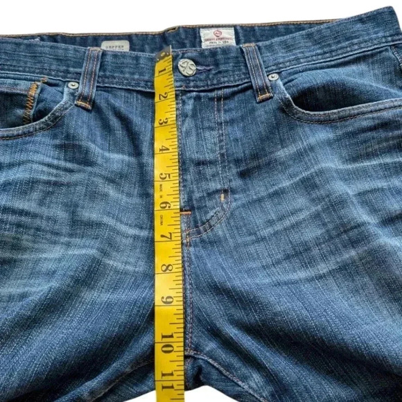 AG Adriano Goldschmied The Geffen  Slouchy Slim Jean Blue Wash Zip Fly Men 33 - Picture 11 of 12